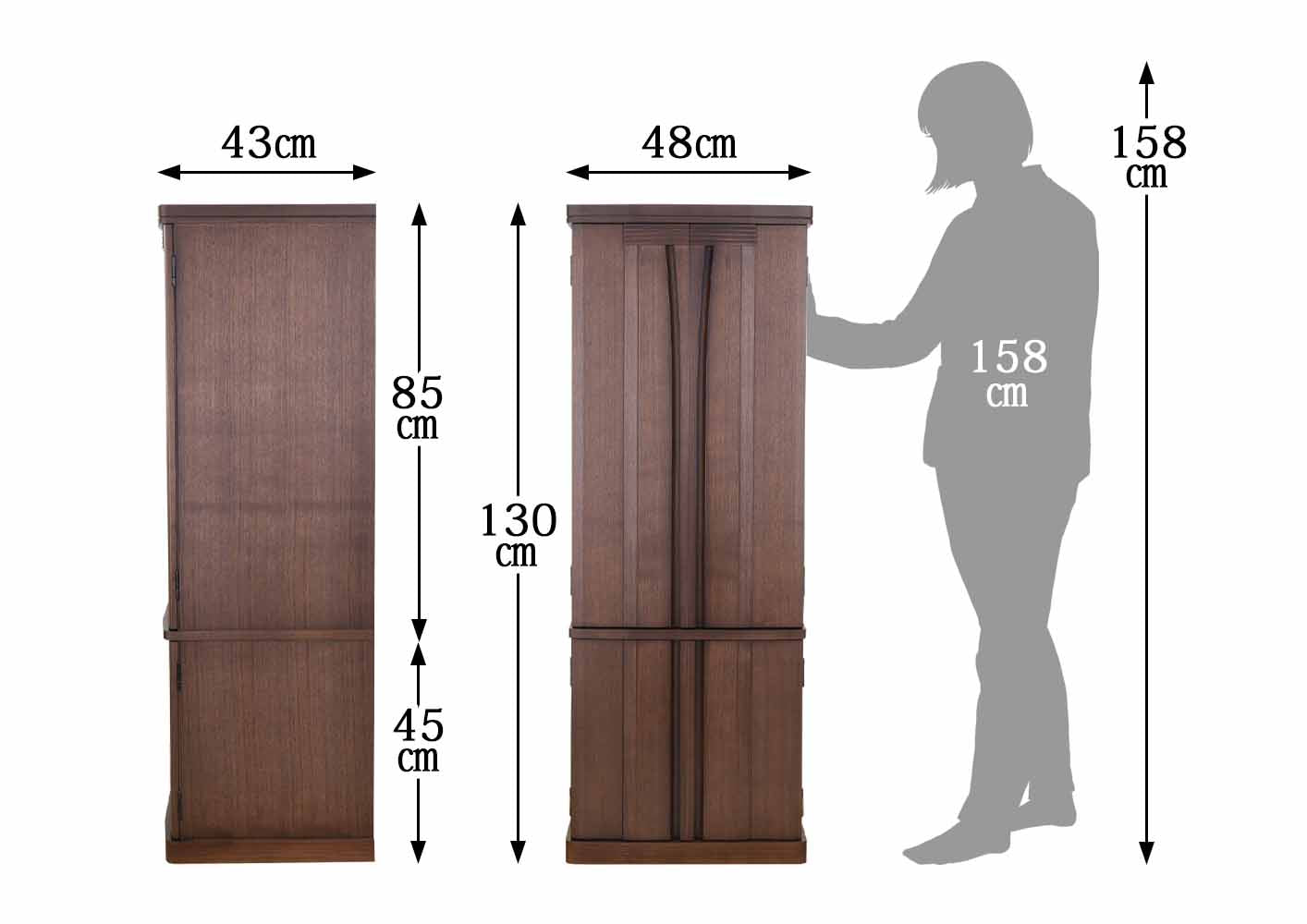 仏壇 レガロ ウォールナット 高さ130cm | お仏壇のはせがわ公式通販