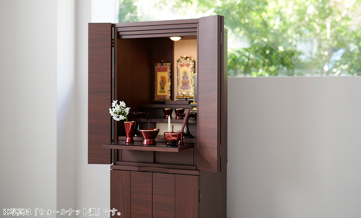 仏具セット　1 (仏具、仏壇) 仏壇 峯 紫檀調 高さ60cm 仏具セットC | お仏壇のはせがわ公式通販