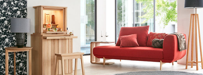 紫壇のテーブル☆こげ茶色♪ 新型仏壇 香華(こうげ) 紫檀 台付18号 | 仏壇・仏具専門店 滝田商店