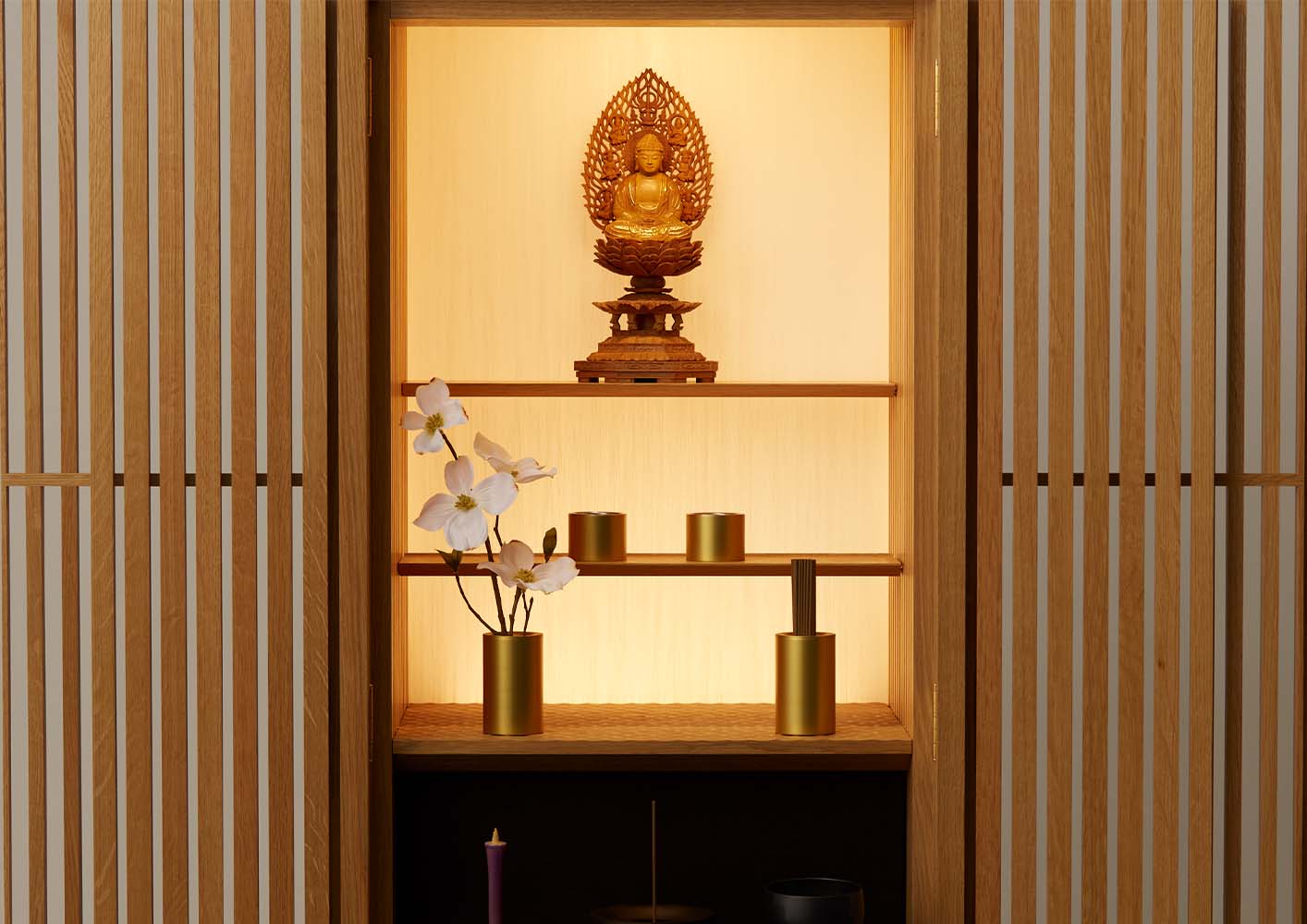 仏壇 薄院（はせがわ×隈研吾）高さ124cm | お仏壇のはせがわ公式通販