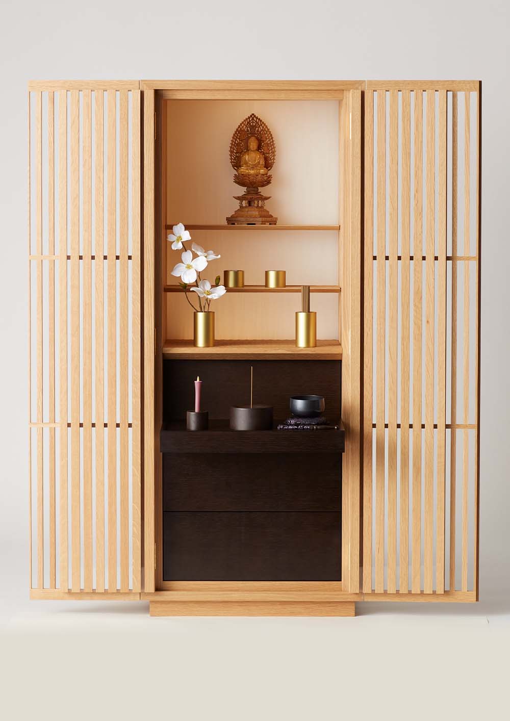 仏壇 薄院（はせがわ×隈研吾）高さ124cm | お仏壇のはせがわ公式通販