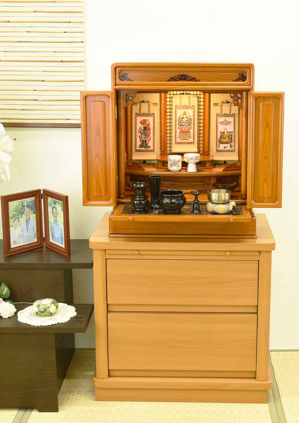 仏壇 古都 欅 高さ57cm 仏具セットB | お仏壇のはせがわ公式通販