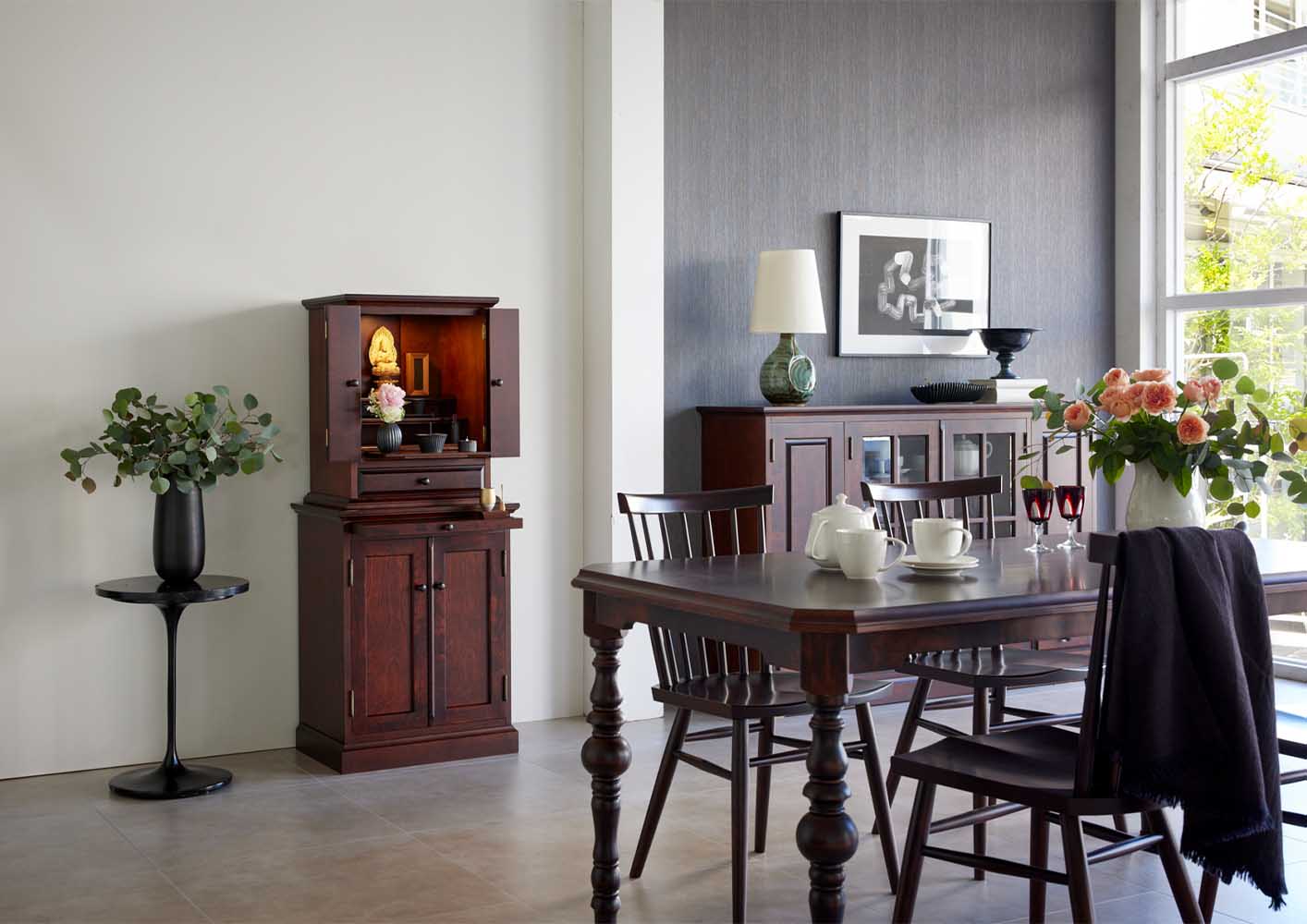 仏壇 マロン2 カバブラウン 高さ133cm 仏壇+下台セット | お仏壇の