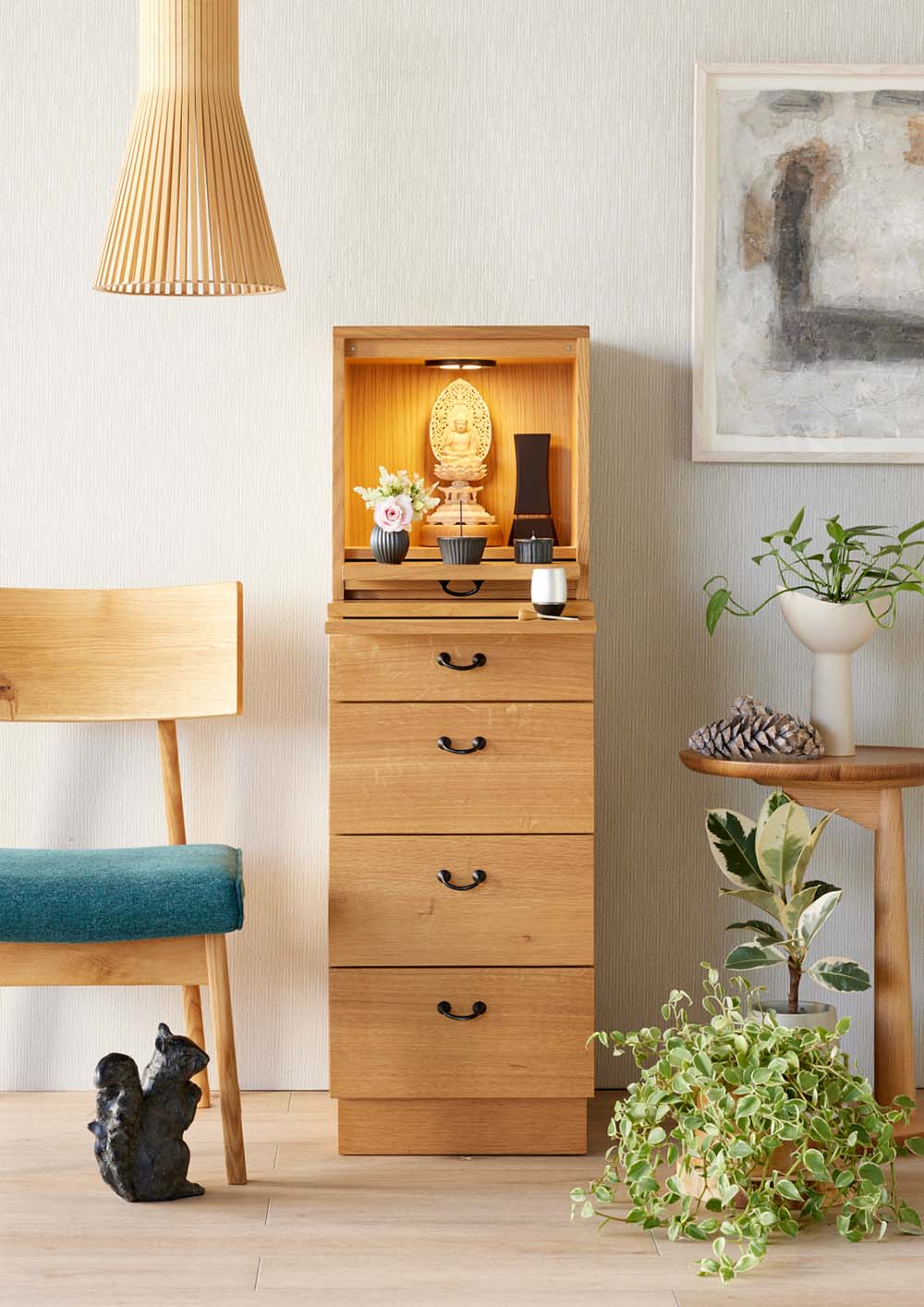 仏壇 森のことば2 ホワイトオーク 高さ38cm | お仏壇のはせがわ公式通販