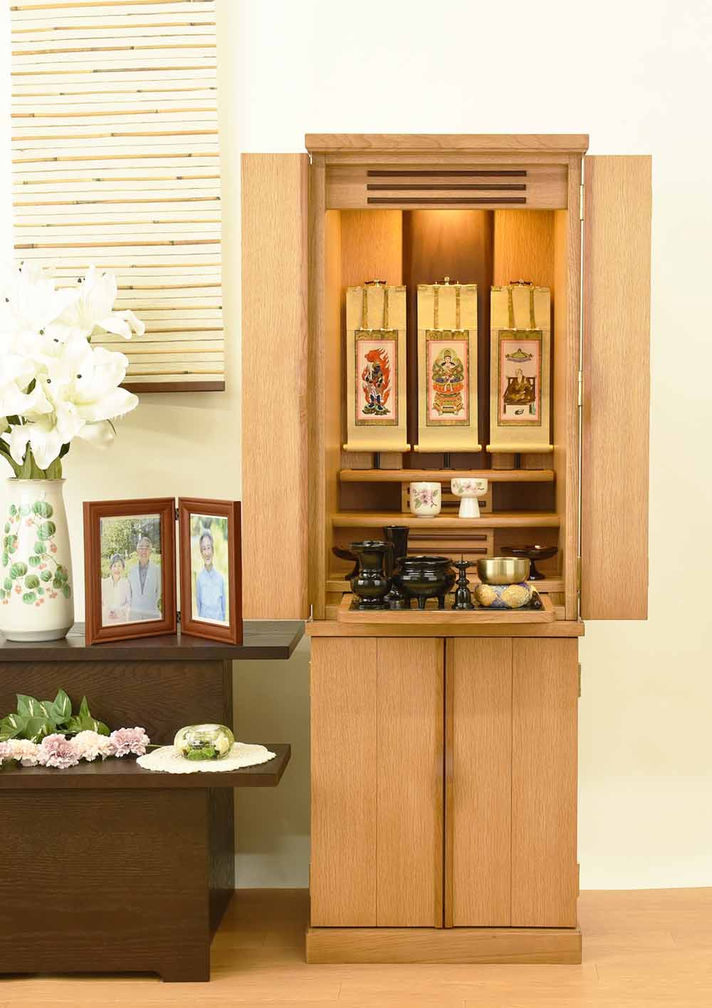 仏壇 願Ⅲ (ねがい) ナチュラル 高さ120cm | お仏壇のはせがわ公式通販