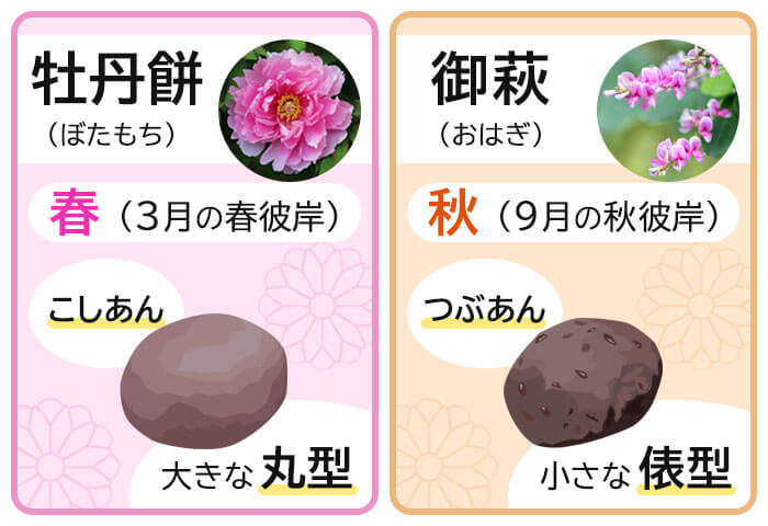 おはぎとぼたもちの違いは？お彼岸に食べる理由やタイミング、作り方も