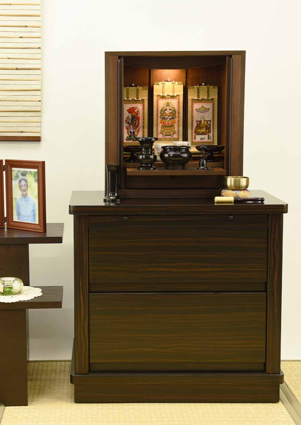 仏壇 シエナ ウォールナット 高さ42cm | お仏壇のはせがわ公式通販