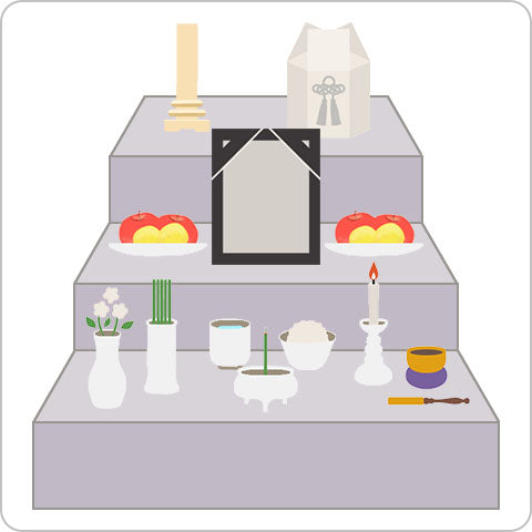 後飾り祭壇(漆塗り) 葬儀後に置く後飾り祭壇とは？宗派・宗教別の飾り方や処分方法を解説